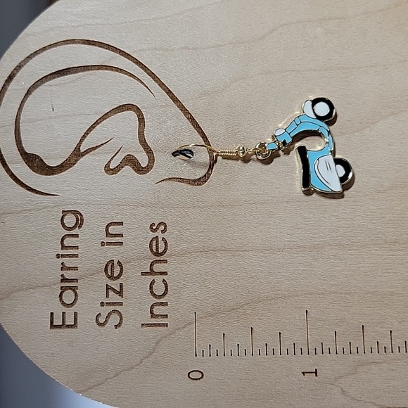 Vespa Moped Drop Earrings - Picture 4 of 5
